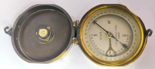 Brújula De Topografía Antigua, 1900, Breithaupt & Sohn, Cassel - foto 4