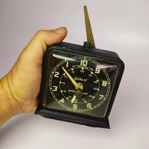 Reloj De Ajedrez Hilbert, Antiguo, Made In USA, No Funciona - foto 4