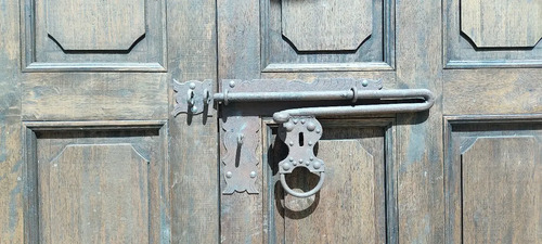 Herraje, Pasador Y Cerrojo Colonial Antiguo, 46 × 26 cm - foto 5