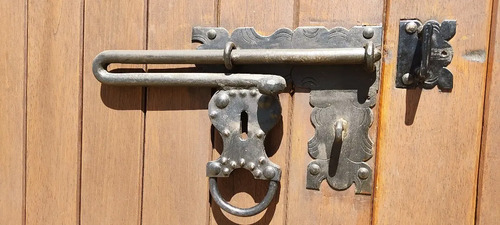 Herraje, Pasador Y Cerrojo Colonial Antiguo, 46 × 26 cm - foto 8