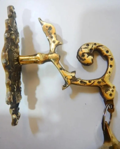 Campana Antigua En Bronce, Con Soporte - foto 7