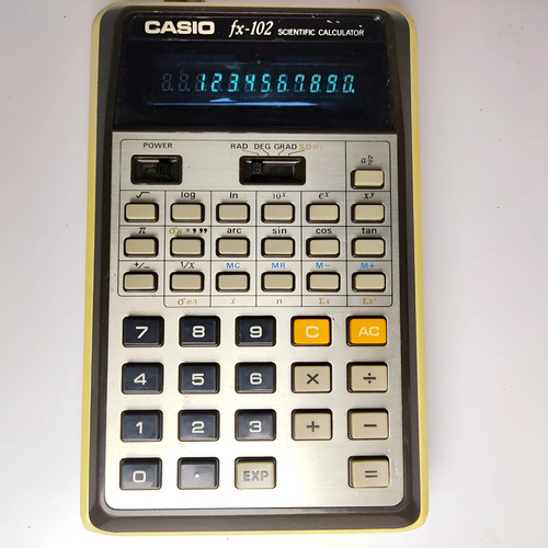 Calculadora Casio FX-102 Científica, Funcionando, Números Iluminados