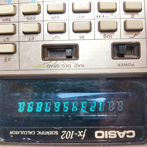 Calculadora Casio FX-102 Científica, Funcionando, Números Iluminados - foto 4