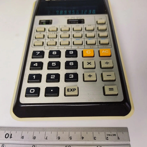 Calculadora Casio FX-102 Científica, Años 70, Funcionando, Números Iluminados - foto 4