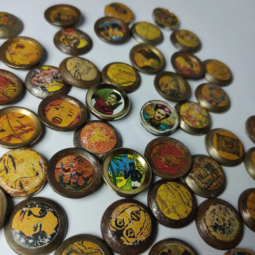 Juego De Botones Vintage, 45 Unidades Aproximadamente, Años 70