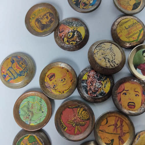 Juego De Botones Vintage, 45 Unidades Aproximadamente, Años 70 - foto 7