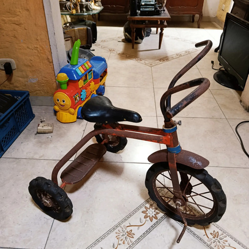 Triciclo Infantil De Los Años 70, Solo Para Decoración, No Apto Para Uso