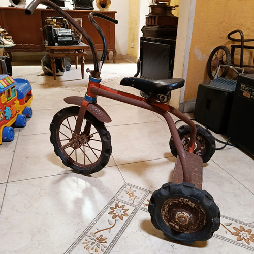 Triciclo Infantil De Los Años 70, Solo Para Decoración, No Apto Para Uso - foto 8