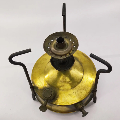 Estufa Antigua A Gasolina, En Bronce, Marca BAT, No Funciona - foto 10
