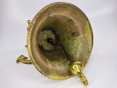 Campana Con Base De Ancla Marinera, En Bronce Macizo, 16 cm - foto 6