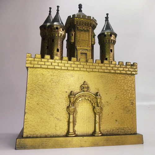 Cajita Musical Antigua, 20 × 27 × 10,5 cm, Metálica, Castillo - foto 4