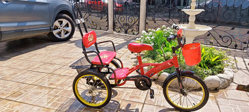 Triciclo Infantil Clásico Grande, Para Dos Pasajeros