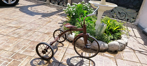 Triciclo Infantil De Los Años 60, Metálico, No Apto Para Uso - foto 2