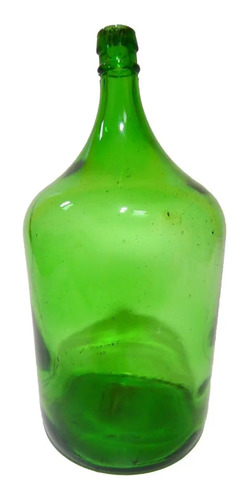 Damajuana Antigua, Botellón De Vino, Vidrio Soplado Original