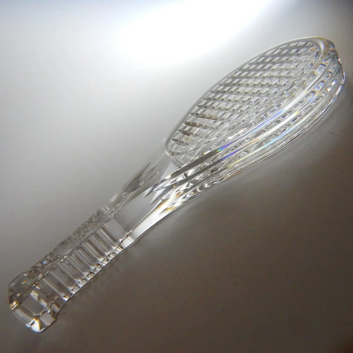Figura Antigua En Cristal, Raqueta De Tenis - foto 2