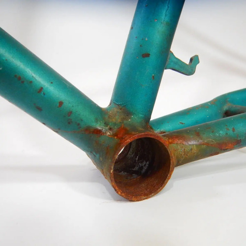Marco Antiguo De Bicicleta Monark, Pintura Original Turquesa - foto 9
