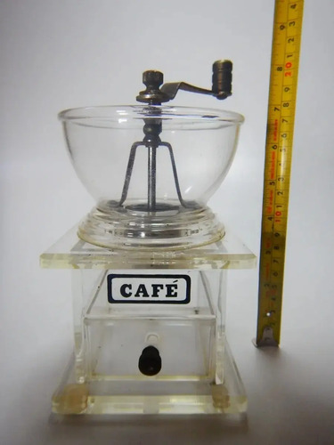 Molino Para Grano De Café Style Vintage, En Resina Cristalina