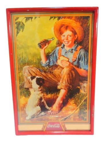 Póster Publicitario Coca-Cola Antiguo Original #2, En Retablo