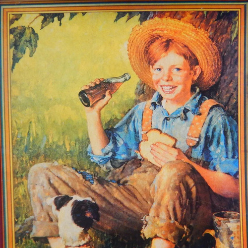 Póster Publicitario Coca-Cola Antiguo Original #2, En Retablo - foto 10