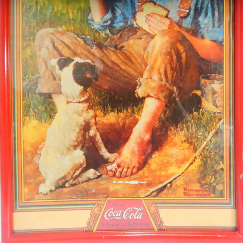 Póster Publicitario Coca-Cola Antiguo Original #2, En Retablo - foto 4