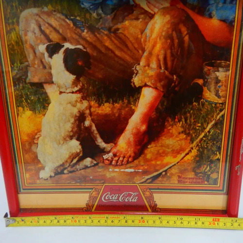 Póster Publicitario Coca-Cola Antiguo Original #2, En Retablo - foto 7