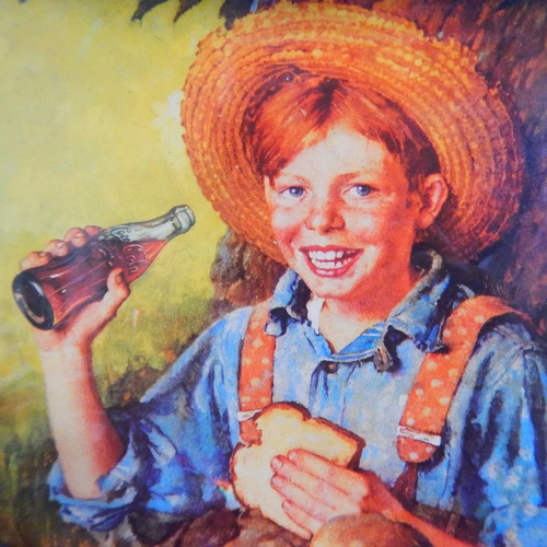 Póster Publicitario Coca-Cola Antiguo Original #2, En Retablo - foto 9