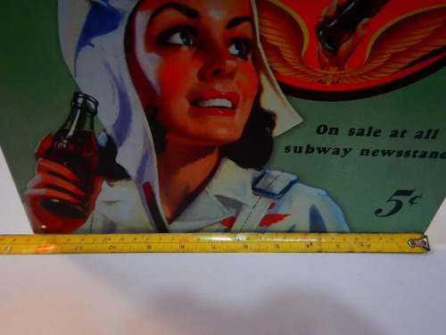 Póster Publicitario Coca-Cola Metalizado #2, Dama Piloto - foto 8