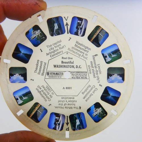 View Master 3D Estereoscopio, Discos x 3, Washington D. C. - foto 2