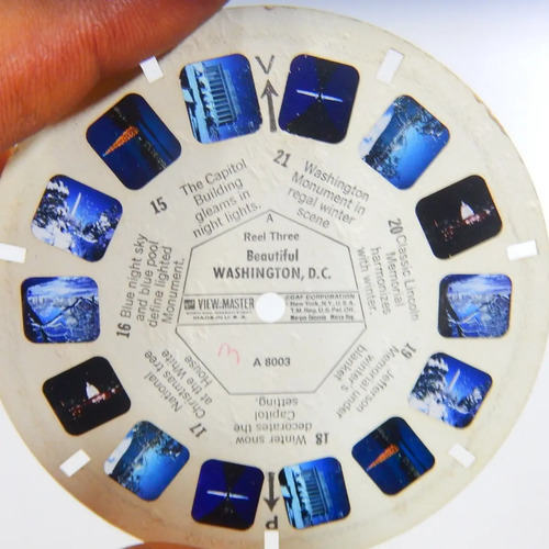 View Master 3D Estereoscopio, Discos x 3, Washington D. C. - foto 3