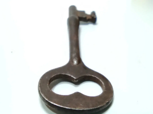 Llave Antigua En Hierro, Original, Años 30, 7 cm - foto 3