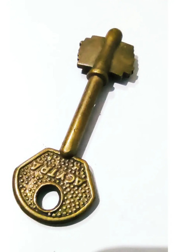 Llave Antigua En Bronce, Original