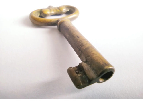 Llave Antigua En Bronce, Original - foto 6