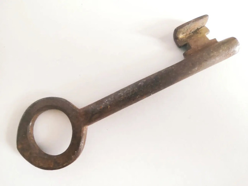 Llave Antigua Original, En Hierro, 12 cm