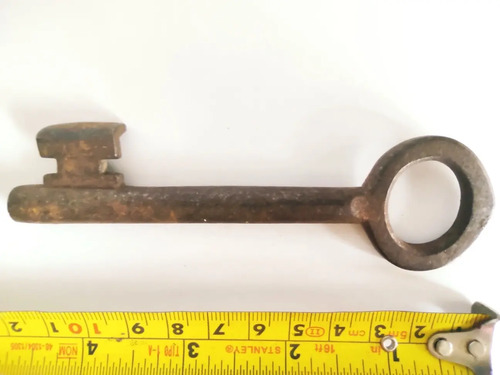Llave Antigua Original, En Hierro, 12 cm - foto 6