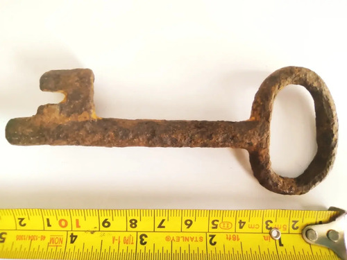 Llave Antigua Original Colonial, 12 cm - foto 3
