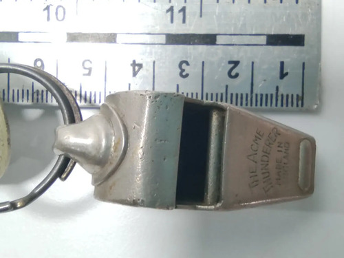 Pito Metálico Antiguo The Acme Thunderer, England, Funciona - foto 10