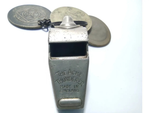 Pito Metálico Antiguo The Acme Thunderer, England, Funciona - foto 2
