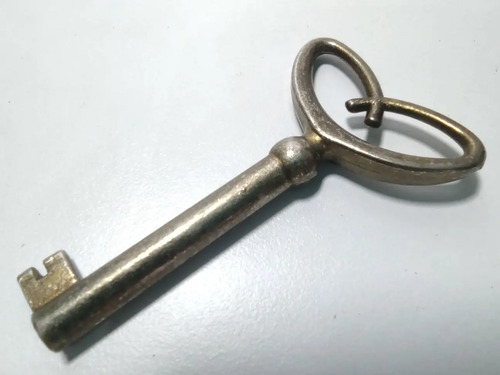 Llave Antigua De Imitación, Metal Niquelado, 6 cm