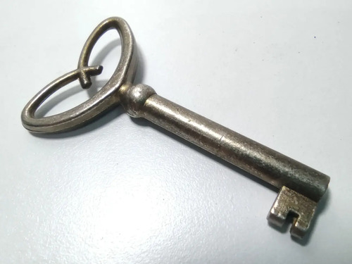 Llave Antigua De Imitación, Metal Niquelado, 6 cm - foto 2