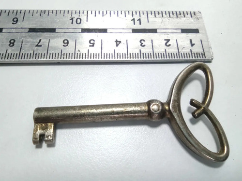 Llave Antigua De Imitación, Metal Niquelado, 6 cm - foto 5