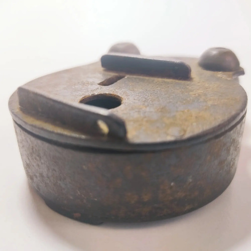 Candado Antiguo Original En Hierro, Con Llave Antigua, Funciona - foto 4