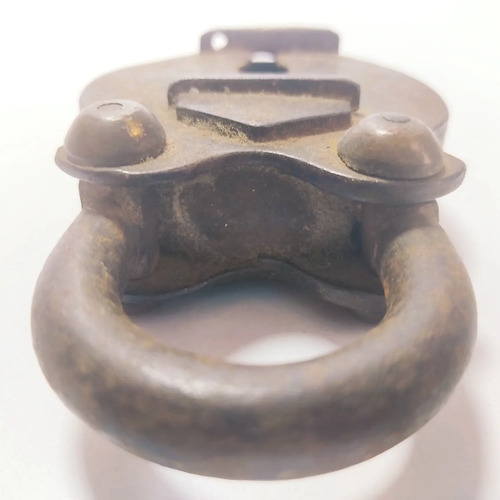 Candado Antiguo Original En Hierro, Con Llave Antigua, Funciona - foto 5