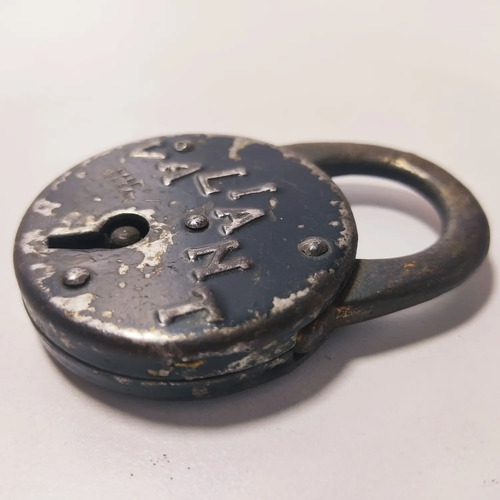Candado Antiguo Original En Hierro Valiant, USA, Sin Llave - foto 3