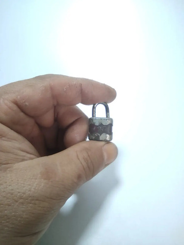 Candado Antiguo Original, Años 70, Forma De Teléfono, Sin Llave