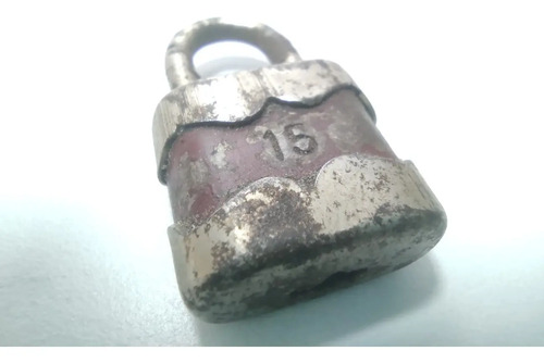 Candado Antiguo Original, Años 70, Forma De Teléfono, Sin Llave - foto 3