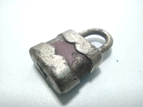 Candado Antiguo Original, Años 70, Forma De Teléfono, Sin Llave - foto 4