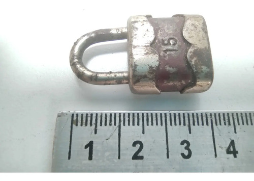 Candado Antiguo Original, Años 70, Forma De Teléfono, Sin Llave - foto 5