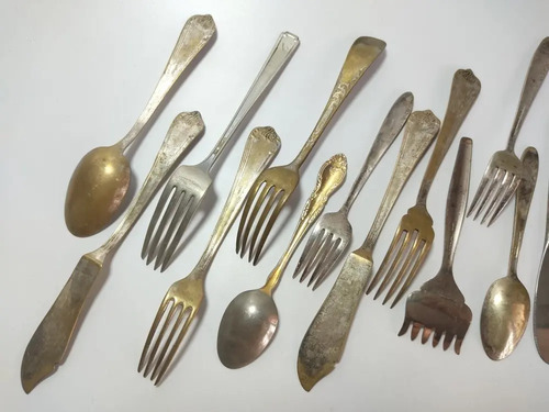 Juego De Cubiertos Antiguos, Diferentes Orígenes, 19 Piezas - foto 3