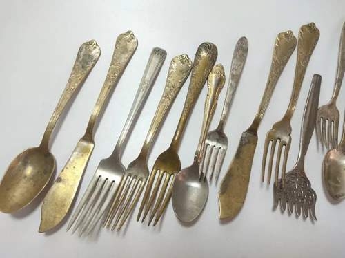 Juego De Cubiertos Antiguos, Diferentes Orígenes, 19 Piezas - foto 4