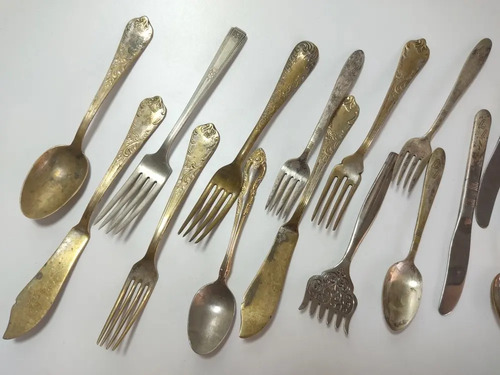 Juego De Cubiertos Antiguos, Diferentes Orígenes, 19 Piezas - foto 7